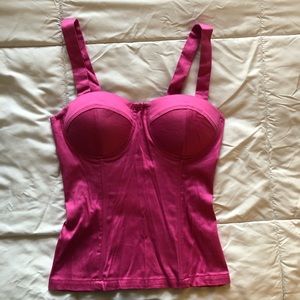 NWT Charlotte Russe Women’s Pink Corset top
